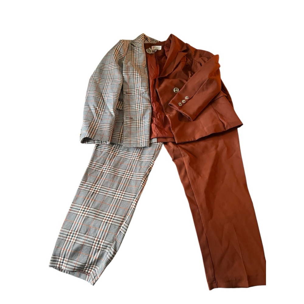 L’ATISTE Two Tone Color Block Suit Set - Picture 2 of 8